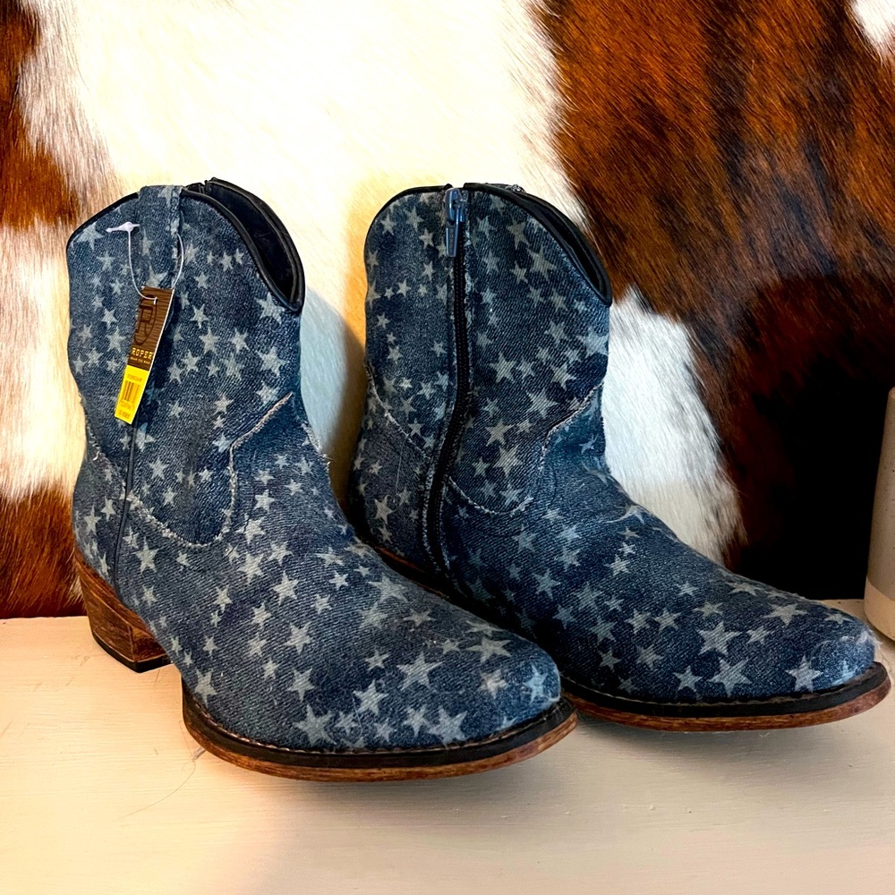 Roper Stone Wash Star Boots